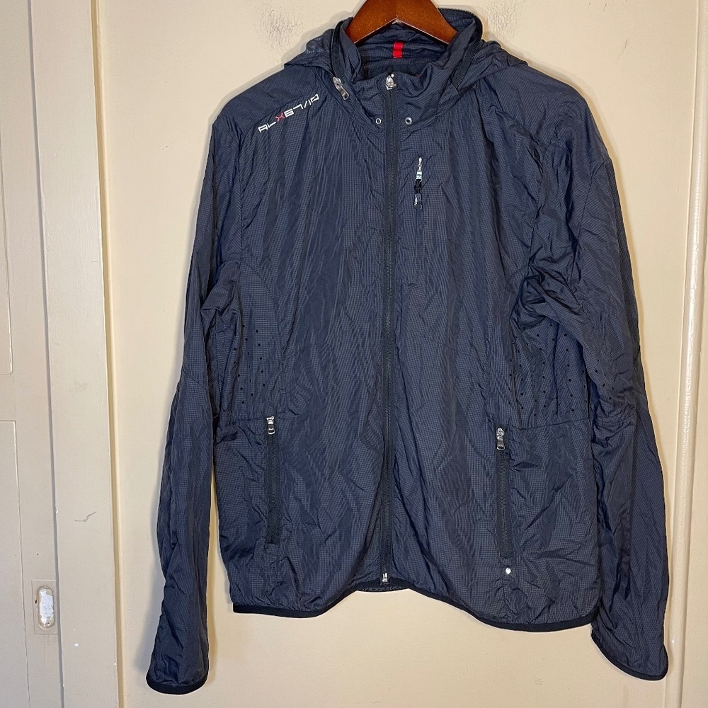RLX Ralph Lauren Black Lightweight Hooded Jacket